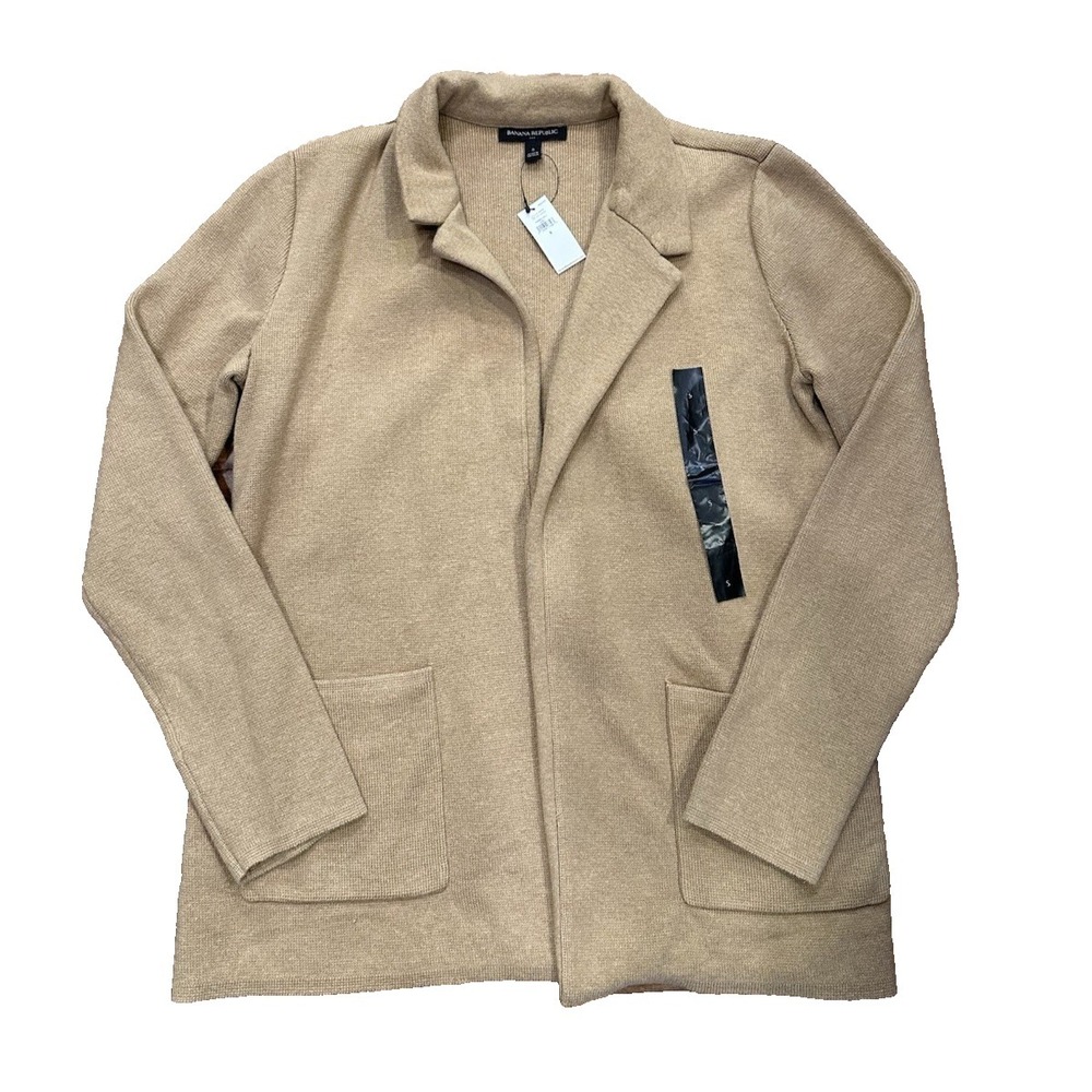 NEW Banana Republic Factory Camel Tan Cardigan Sweater Fall Size S NWT